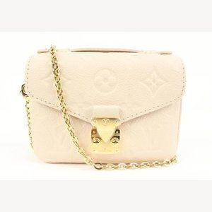 Louis Vuitton Beige Clair Monogram Micro Pochette Metis Crossbody 70lk411s